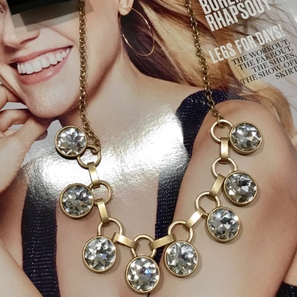 Son Paises Jewelry - Burnished Gold Rhinestone Necklace Set-LAST ONE